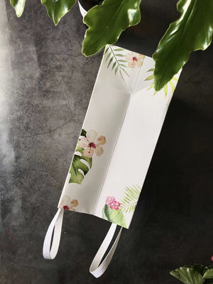 CMYK 4C White Paperboard  Printed Paper Carry Bags For Gifts