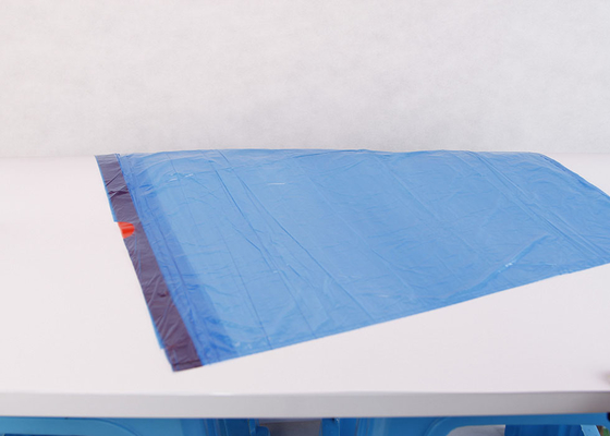 HDPE Drawstring Garbage Clear Plastic Trash Bags Customized Color