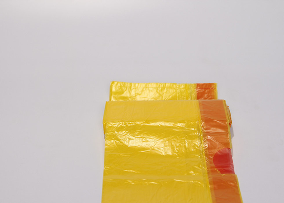 HDPE Drawstring Garbage Clear Plastic Trash Bags Customized Color